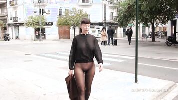 Sin Falda sin costuras Pantimedias en Público